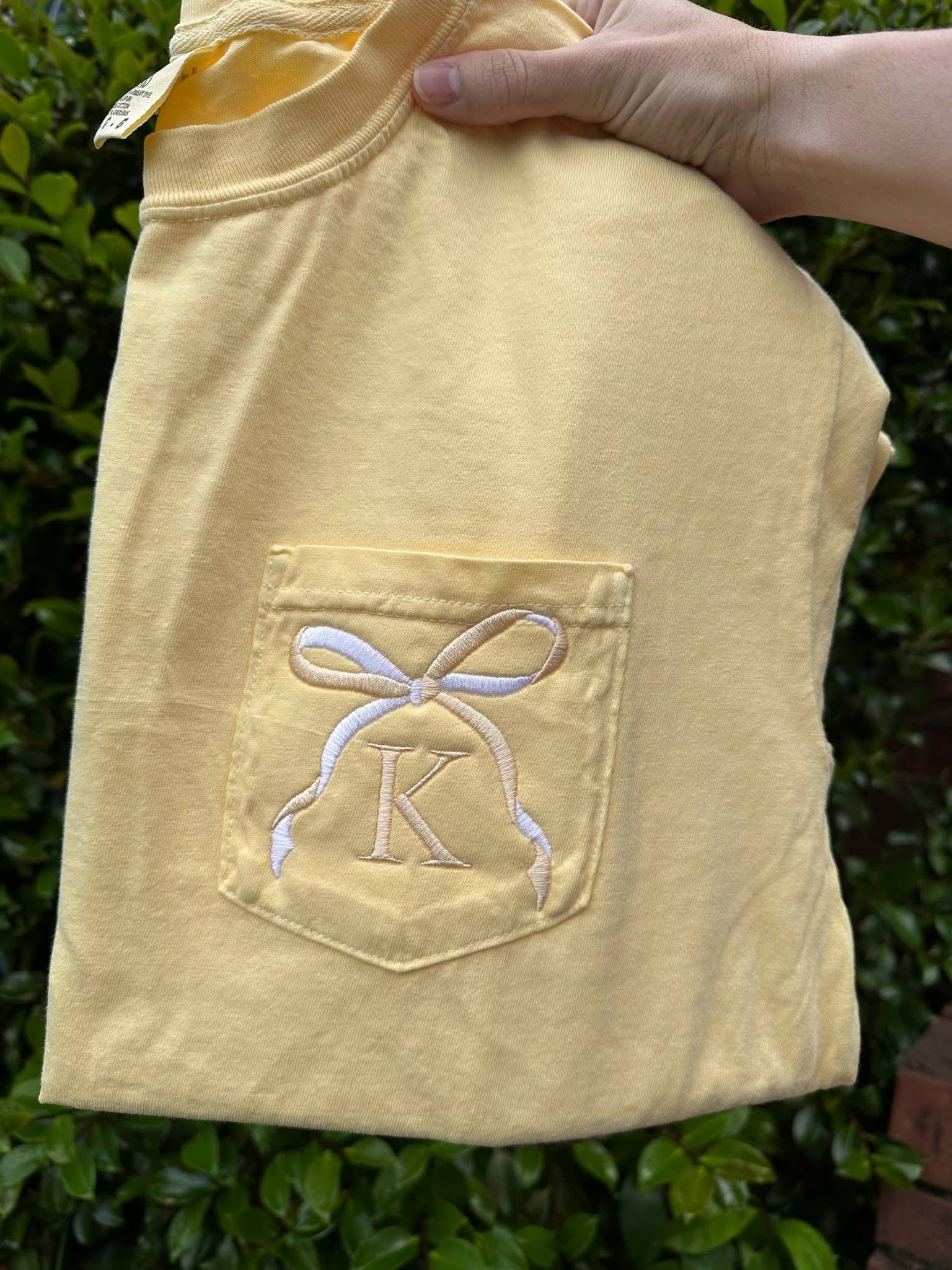 Bow Pocket Monogram
