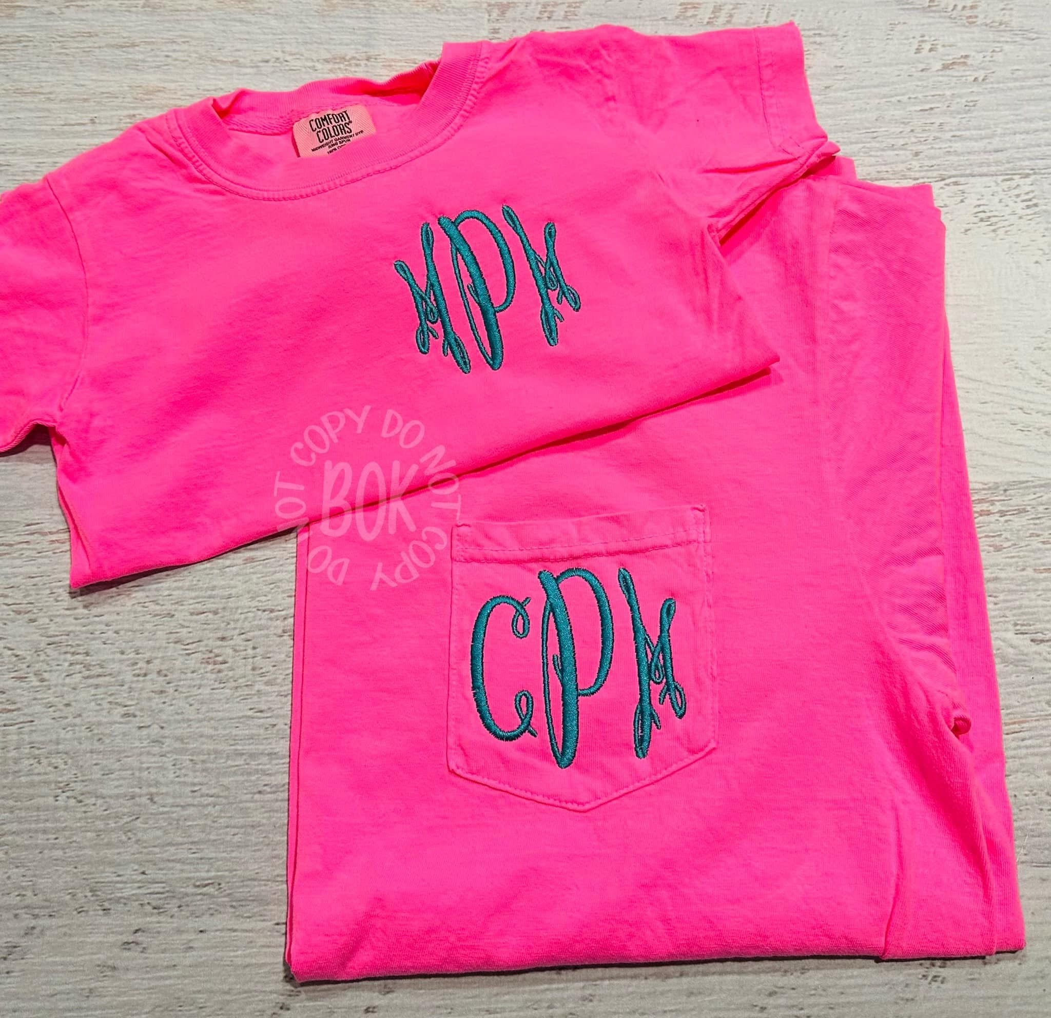 Pocket Monogram Embroidery