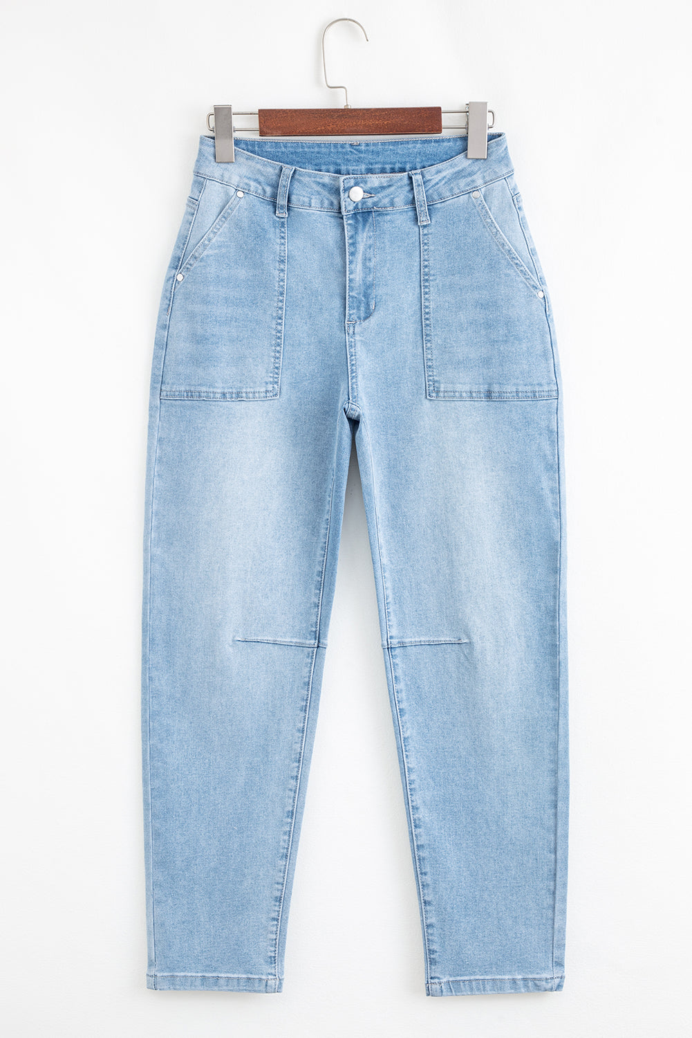 High Rise Barrel Jeans RTS