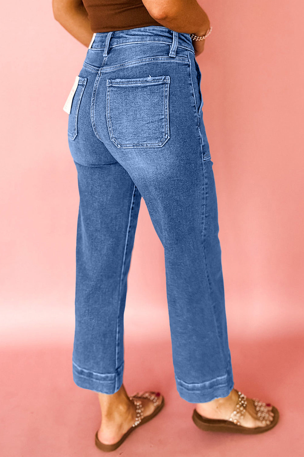 Cropped Wide Leg Jeans RTS