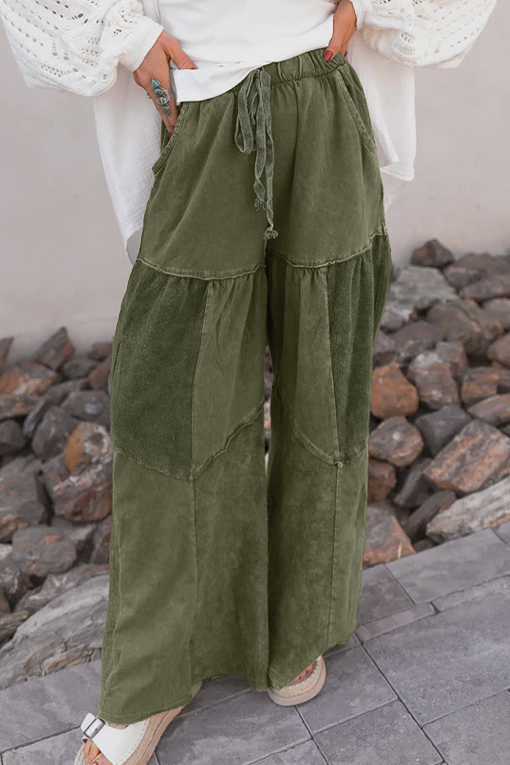 Mineral Wash Drawstring Pants FB