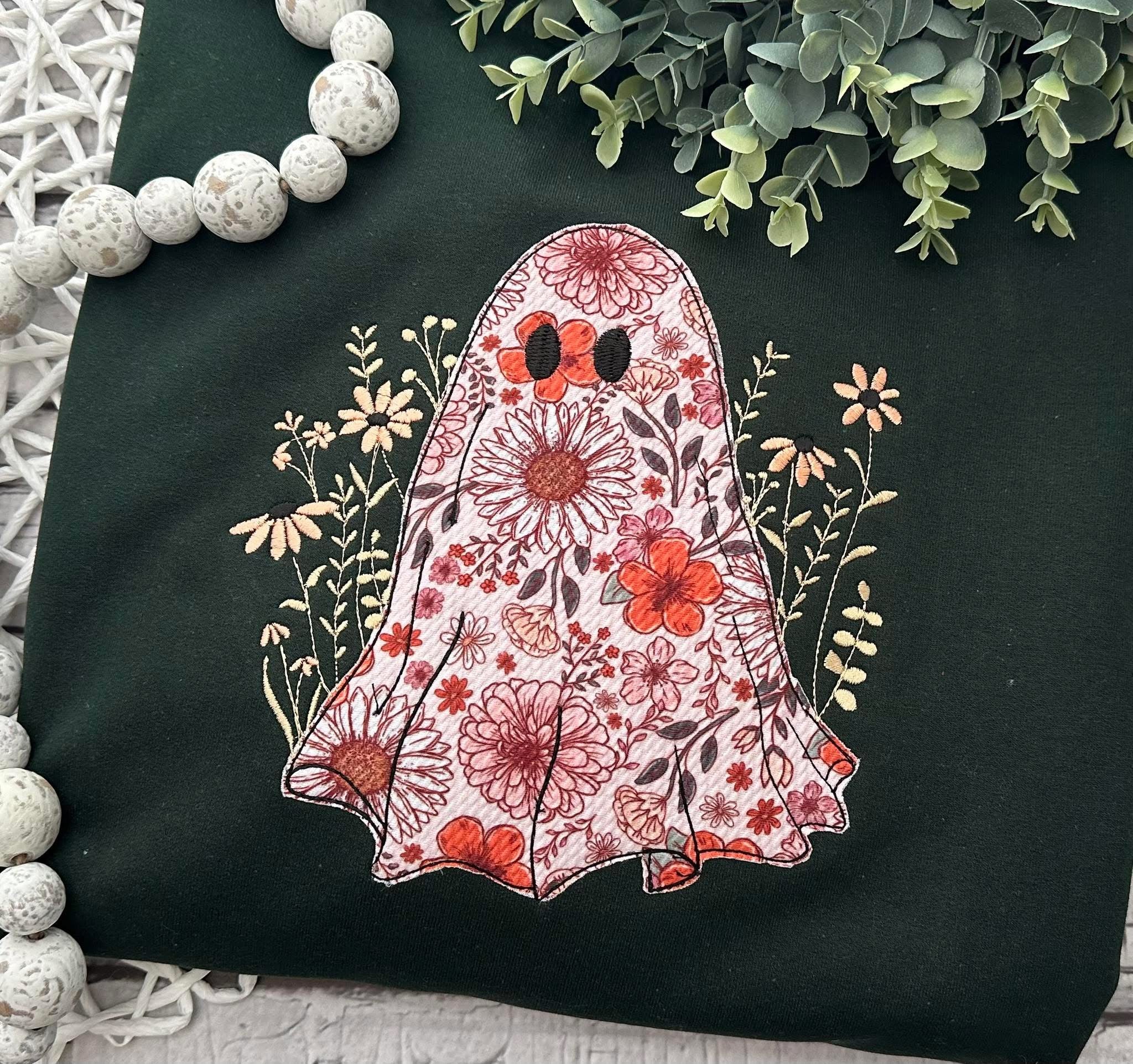 Floral Ghost Embroidery