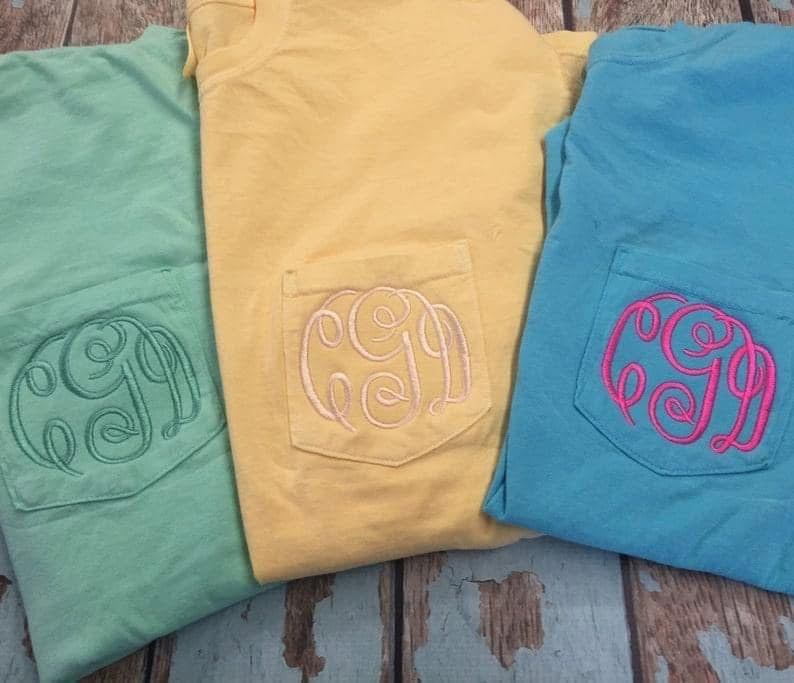 Pocket Monogram Embroidery