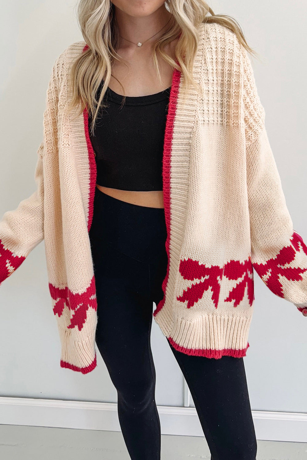 Bow Baggy Cardigan FB