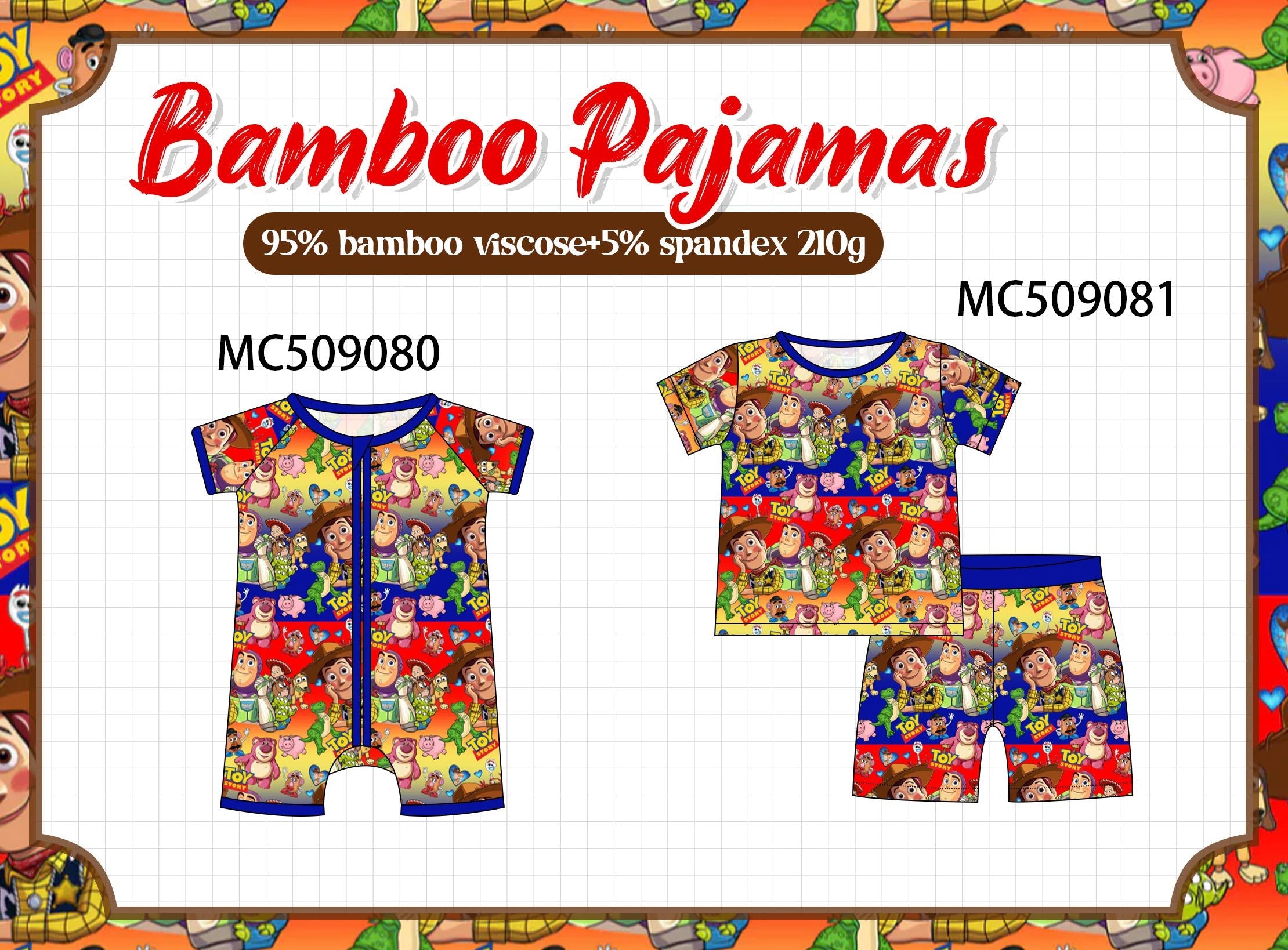 PO65 Character print bamboo collection