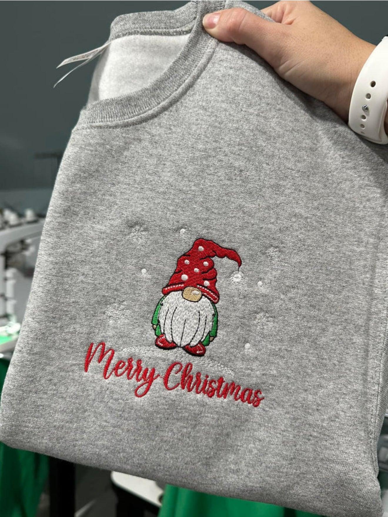 Gnome Pocket Embroidery