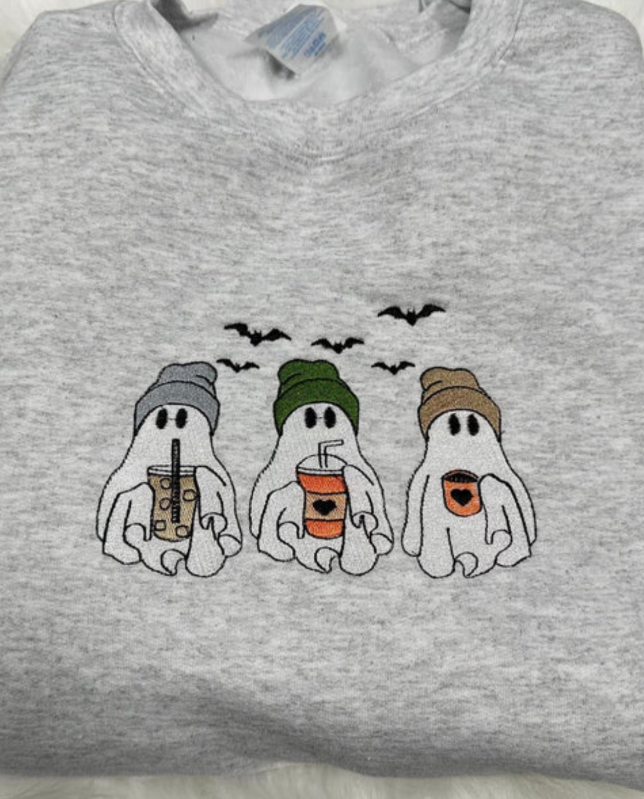 Ghost Coffee Trio Embroidery