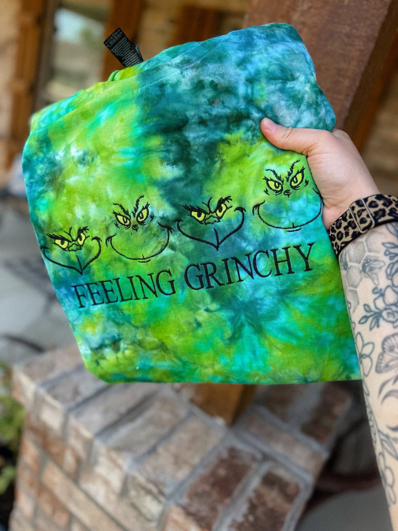 Feeling Grinchy (Tie Dye as pictured or choose a solid)