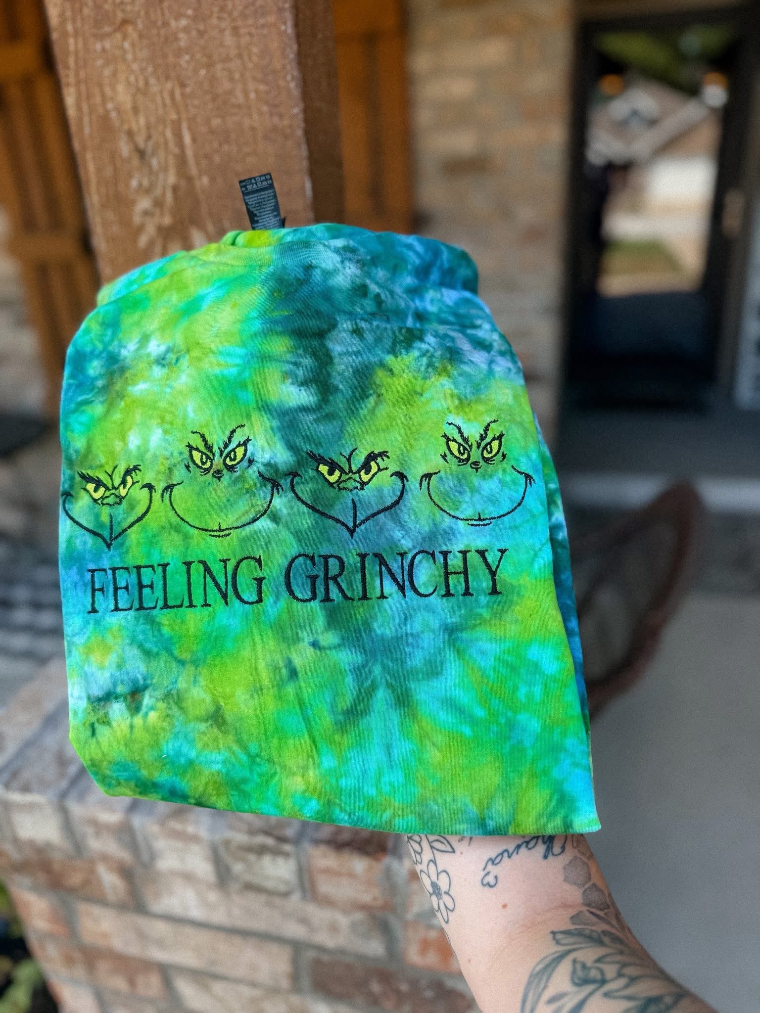 Feeling Grinchy (Tie Dye as pictured or choose a solid)