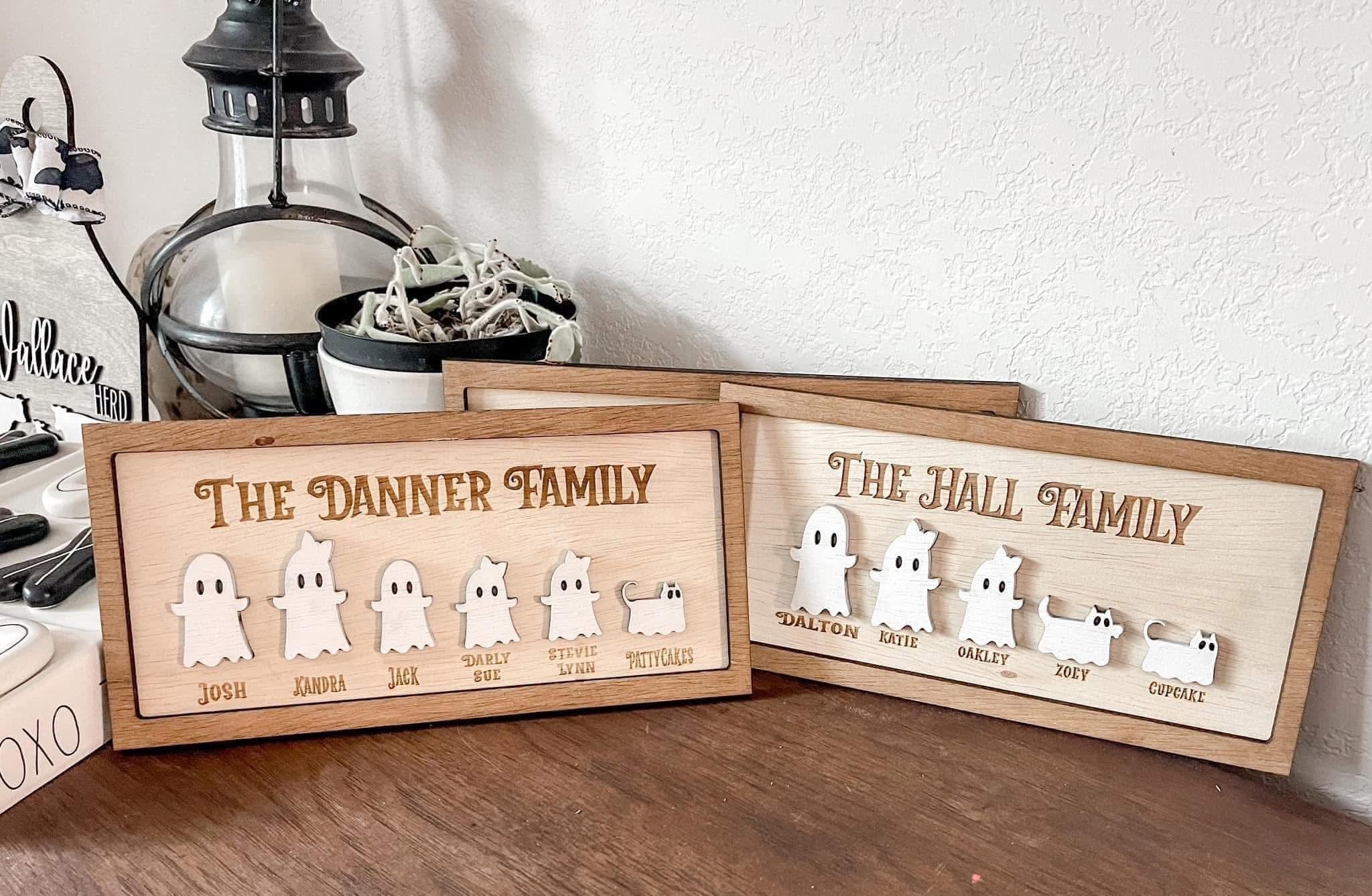 Ghost Family Sign