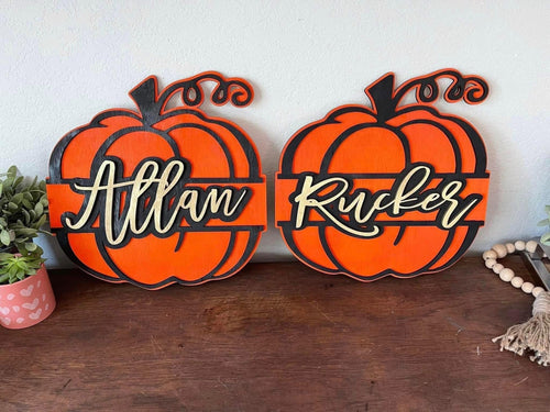 15” Pumpkin Door Hanger
