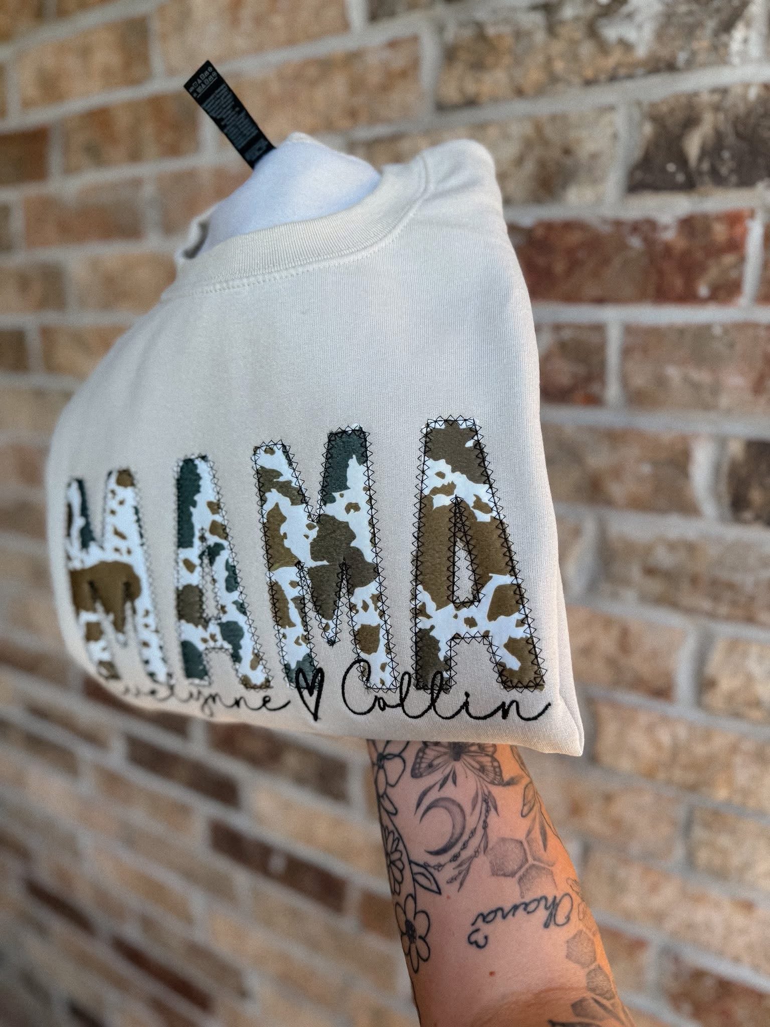 Embroidered MultiColor Cow
