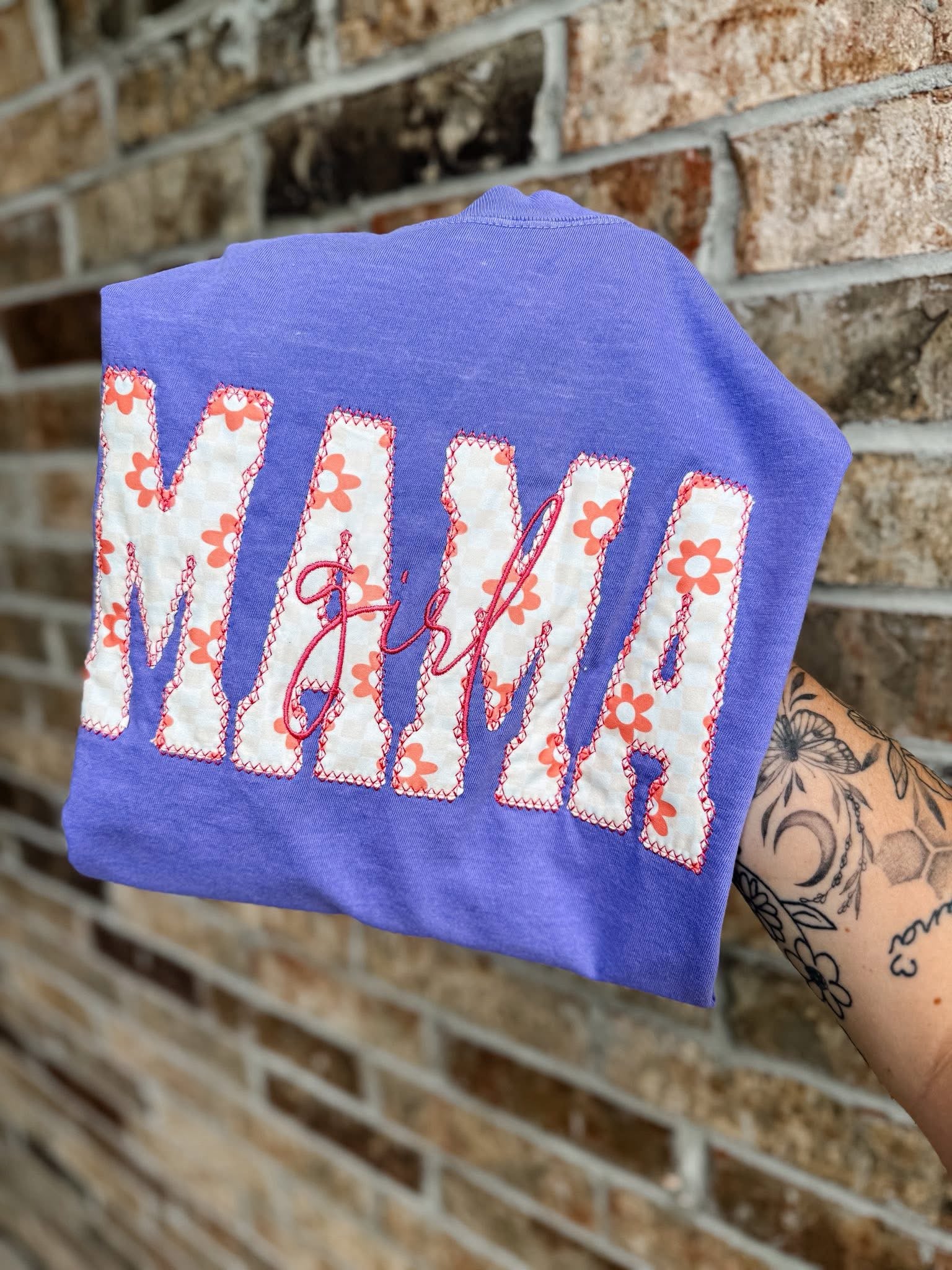 Embroidered Girl Mama