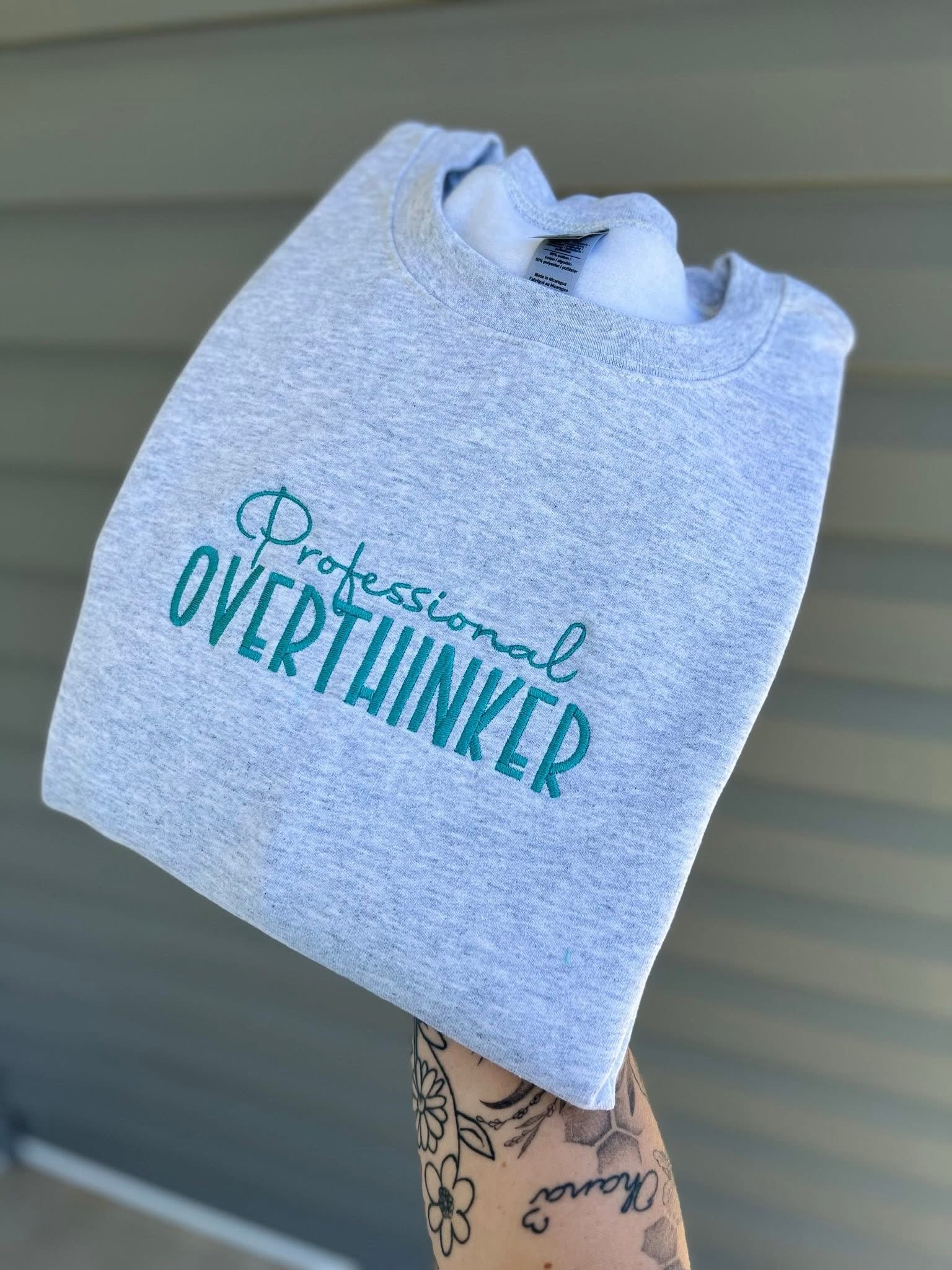 Embroidered Professional Overrthinker