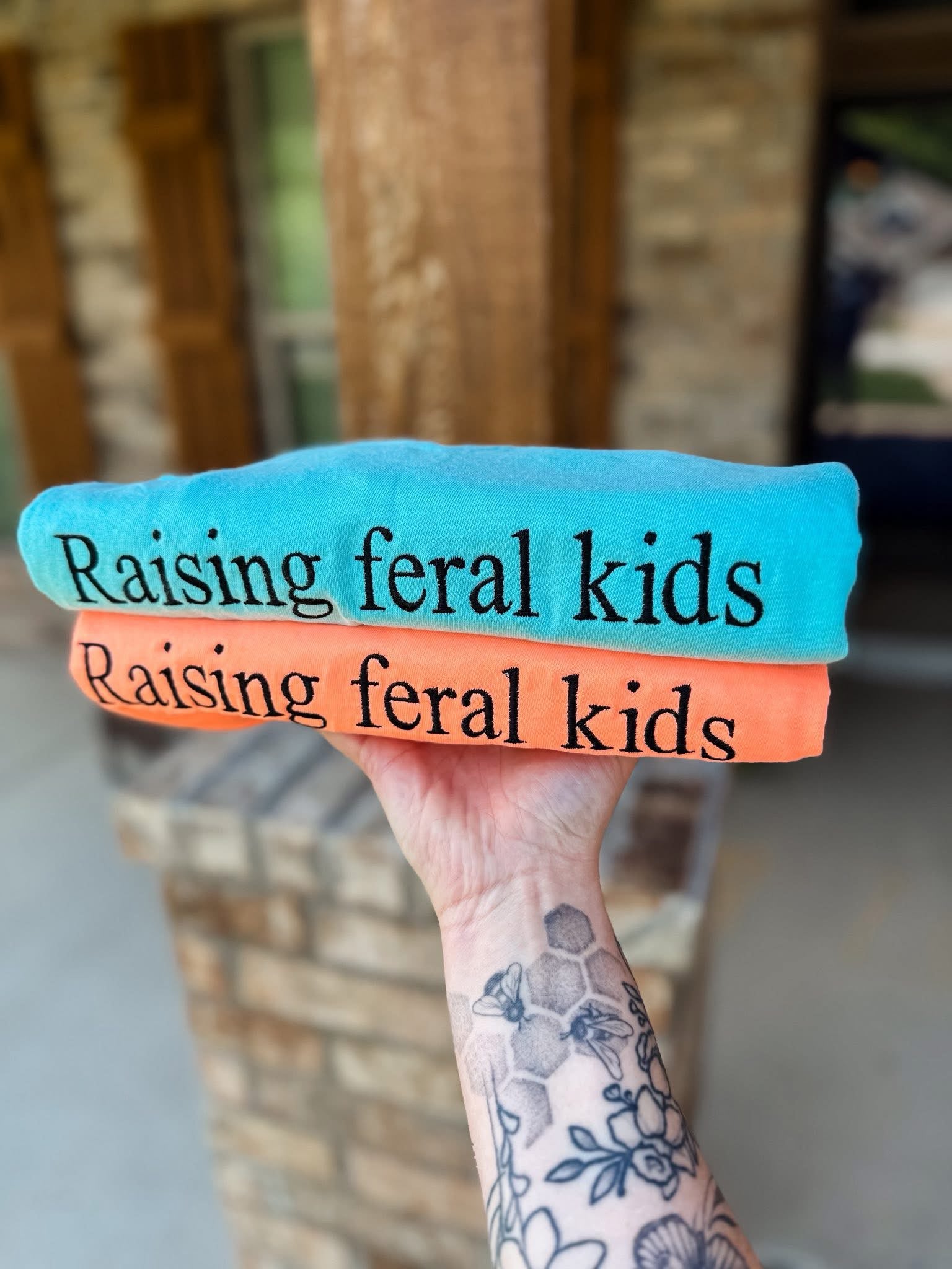 Embroidered Raising Feral Kids