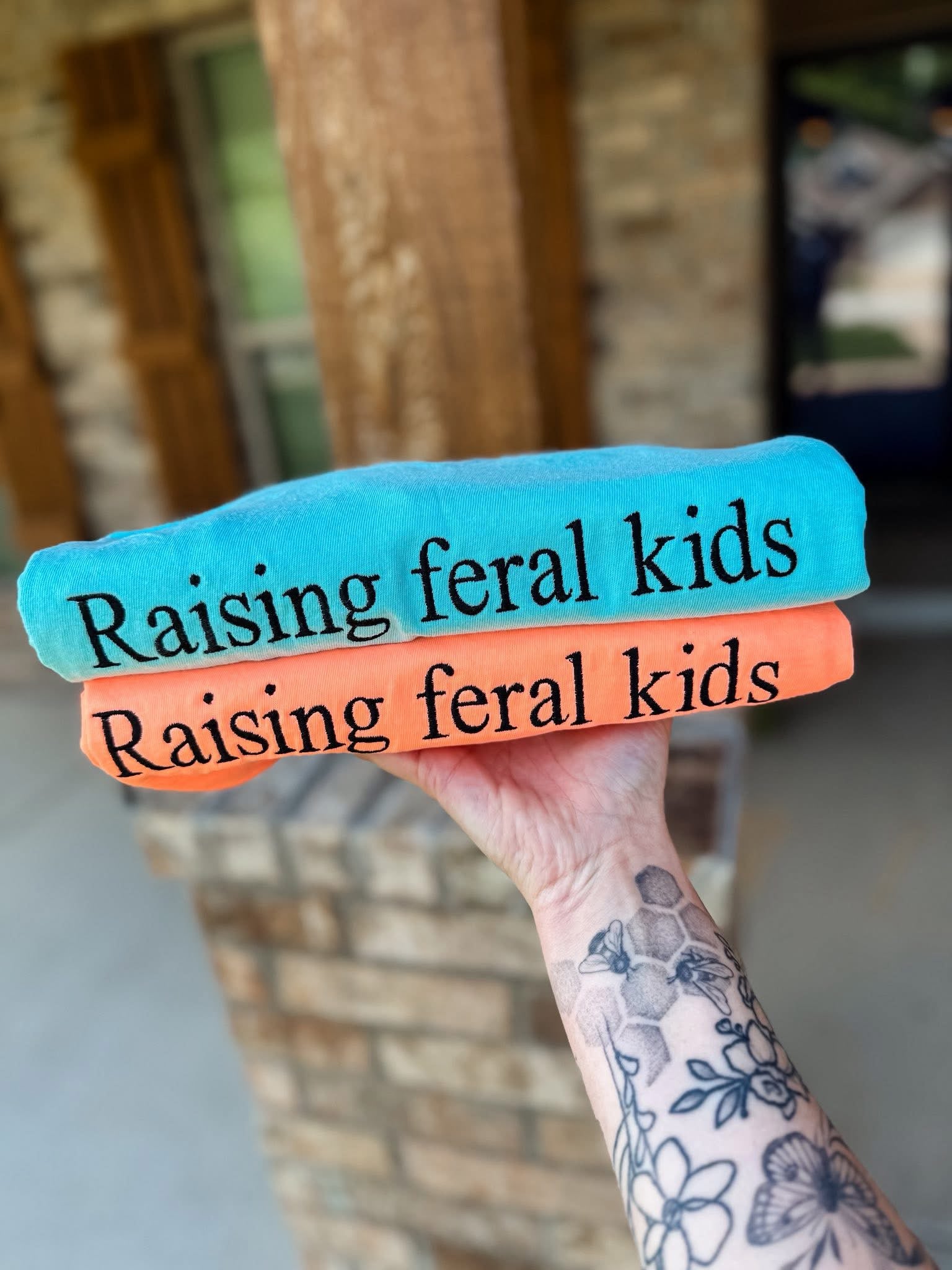 Embroidered Raising Feral Kids