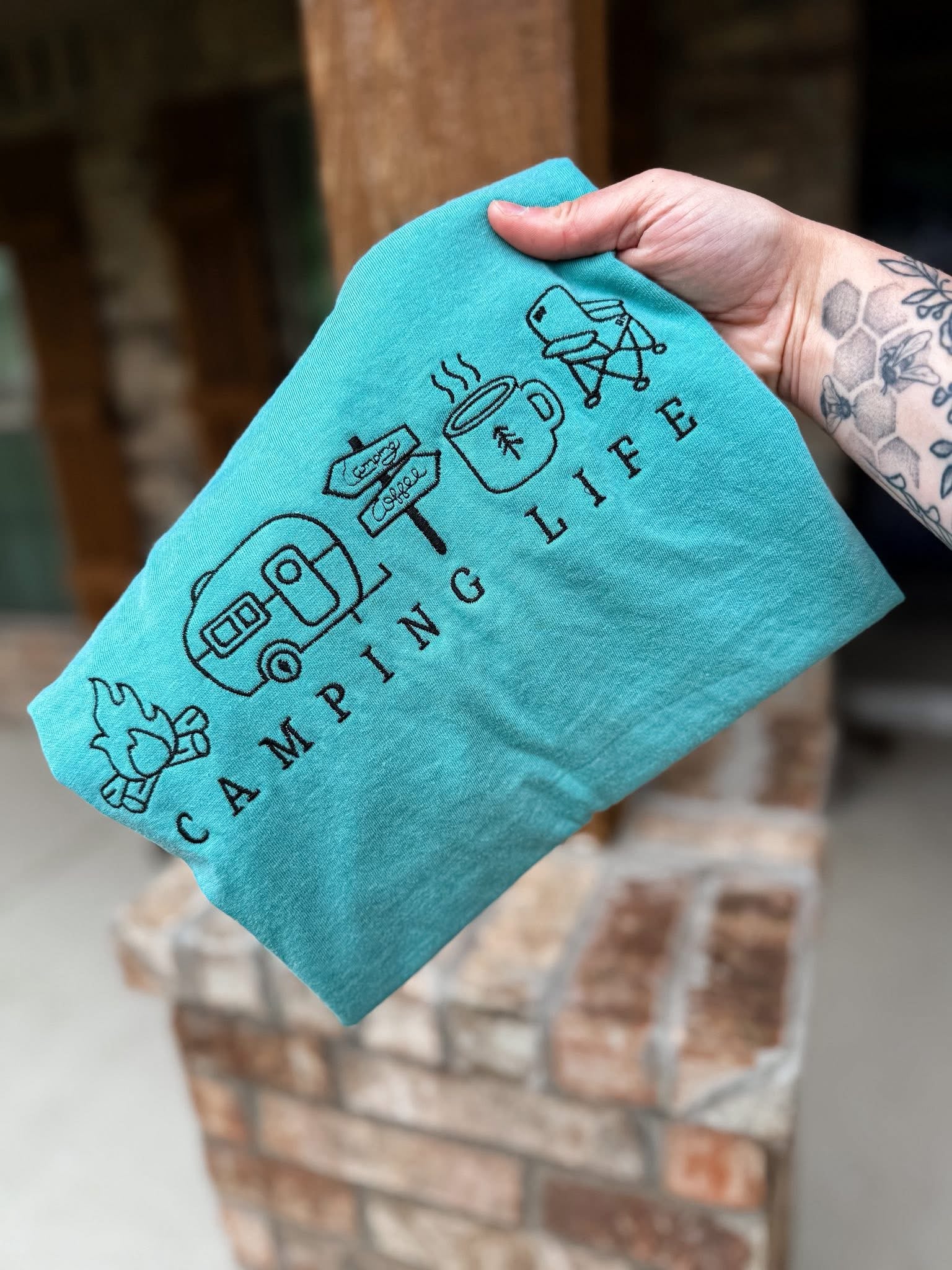 Embroidered Camping Life
