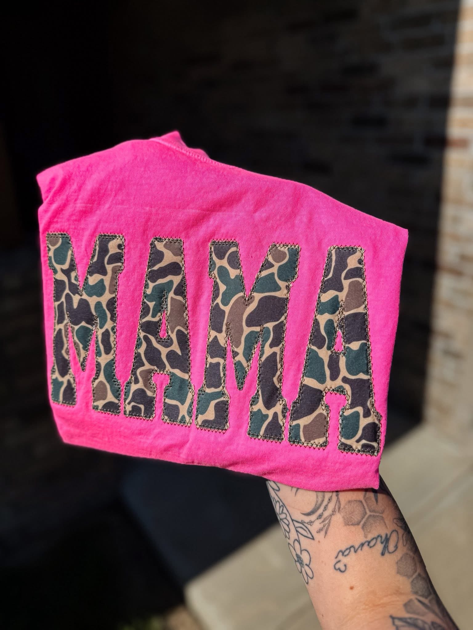 Embroidered Dark Camo
