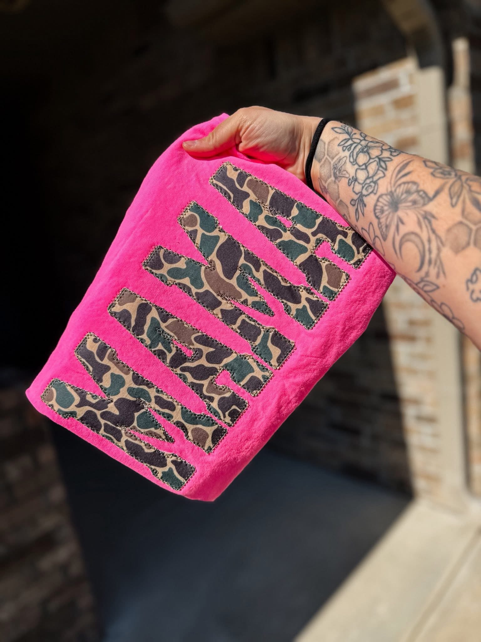 Embroidered Dark Camo
