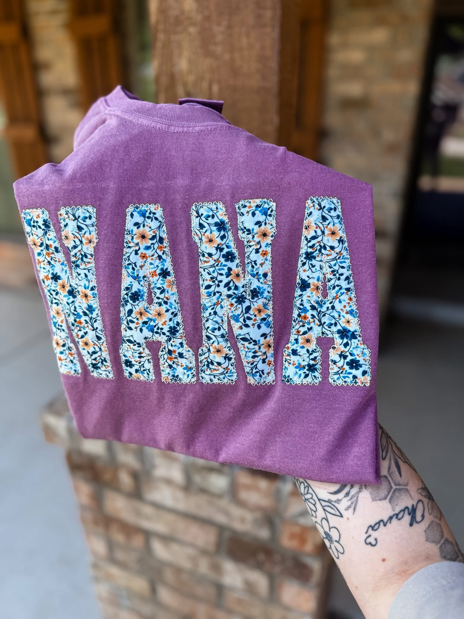 Embroidered Navy Floral