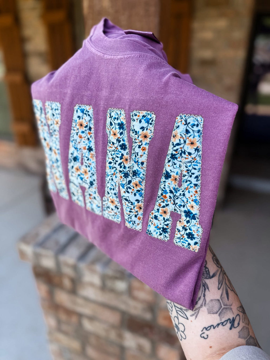 Embroidered Navy Floral