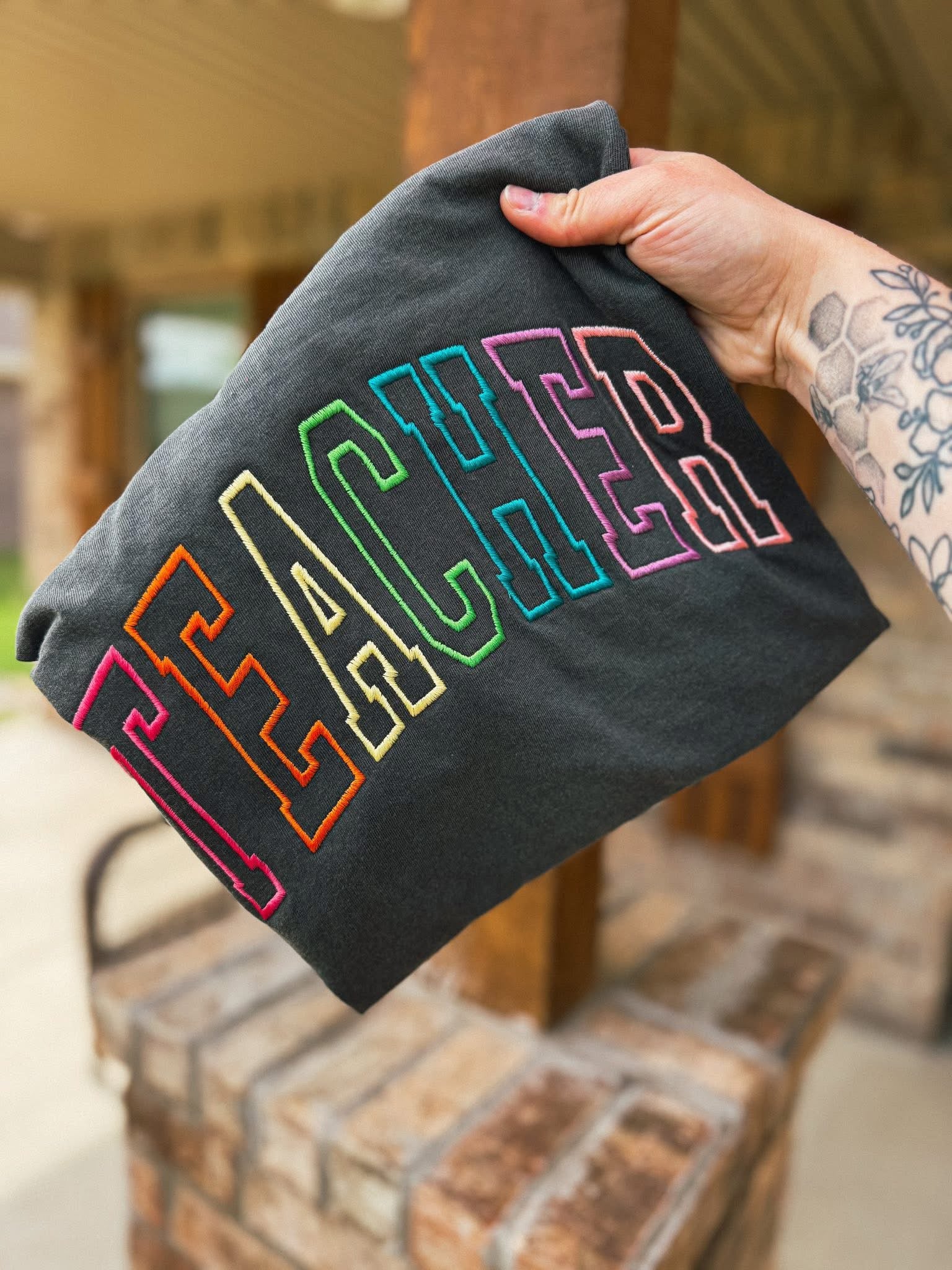 Embroidered Teacher