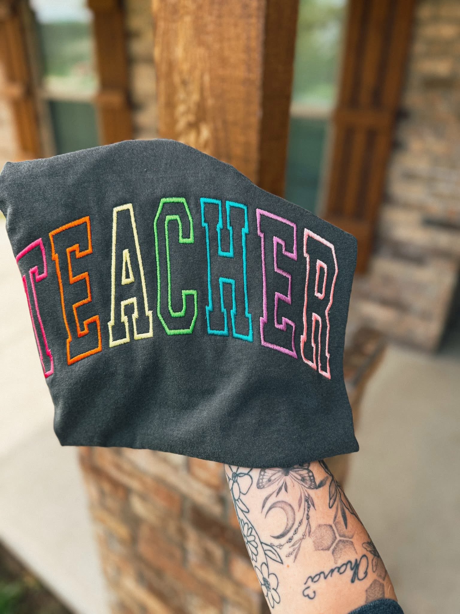Embroidered Teacher
