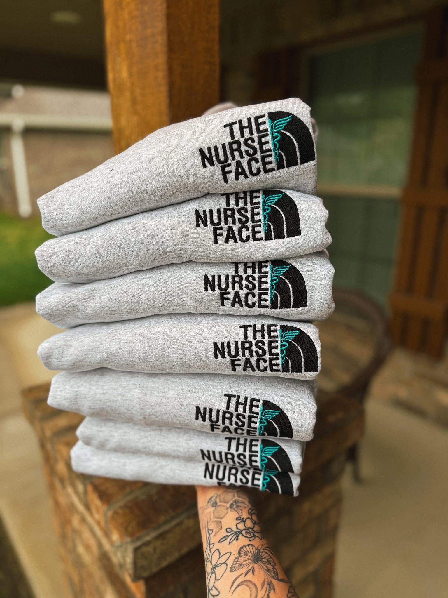 Embroidered Nurse Face