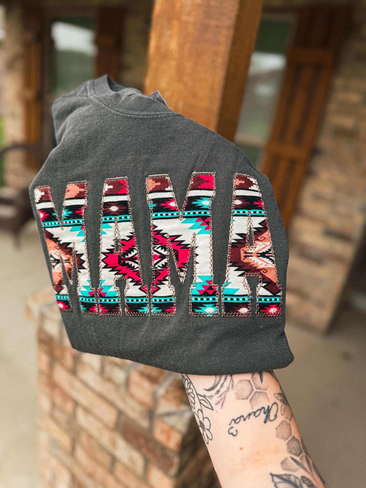 Embroidered Aztec