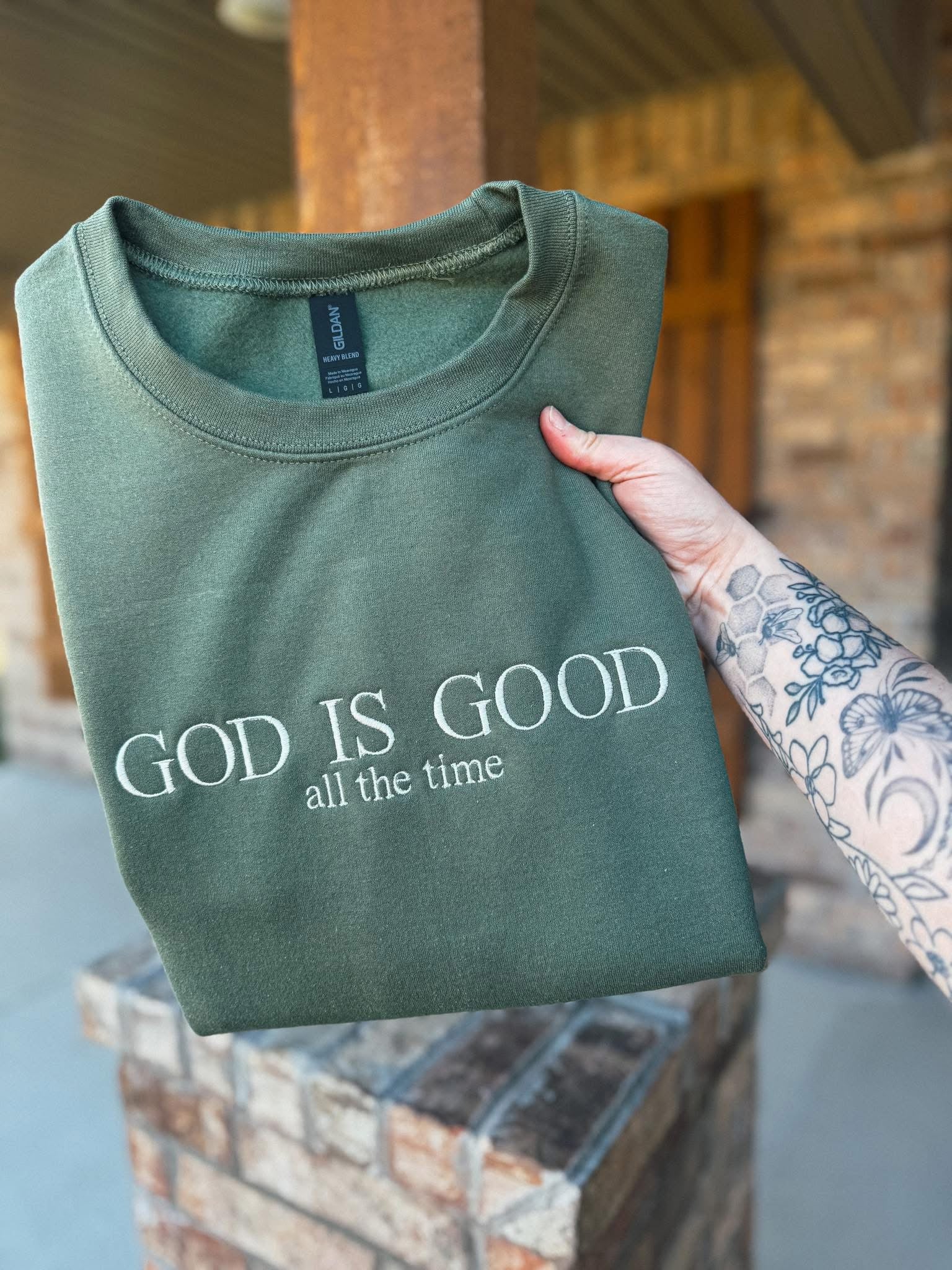 Embroidered God is Good All the Time