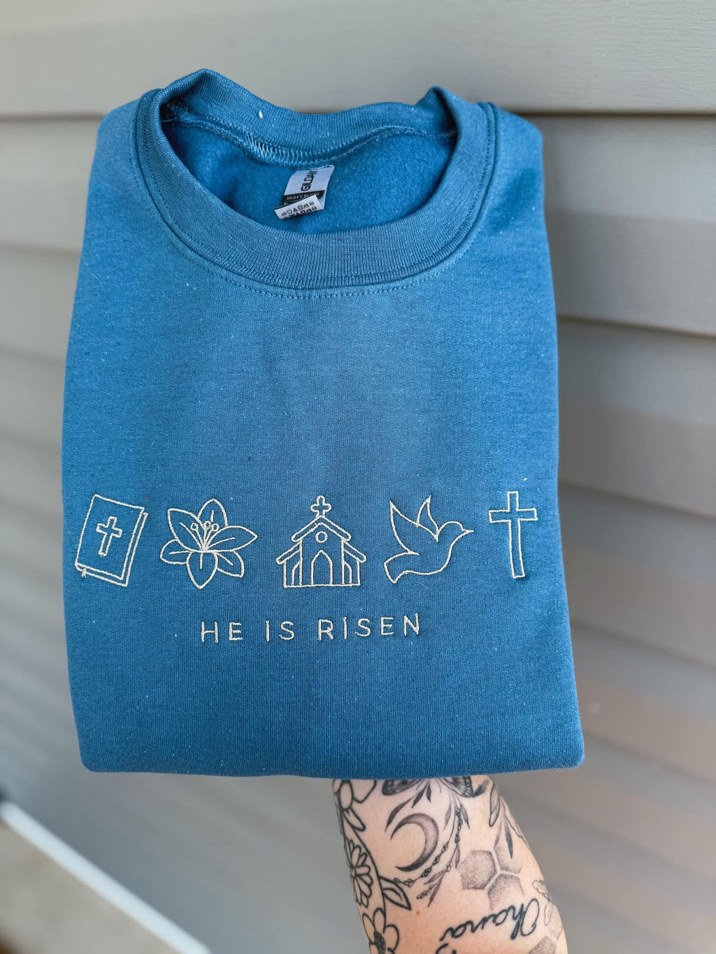 Embroidered He is Risen