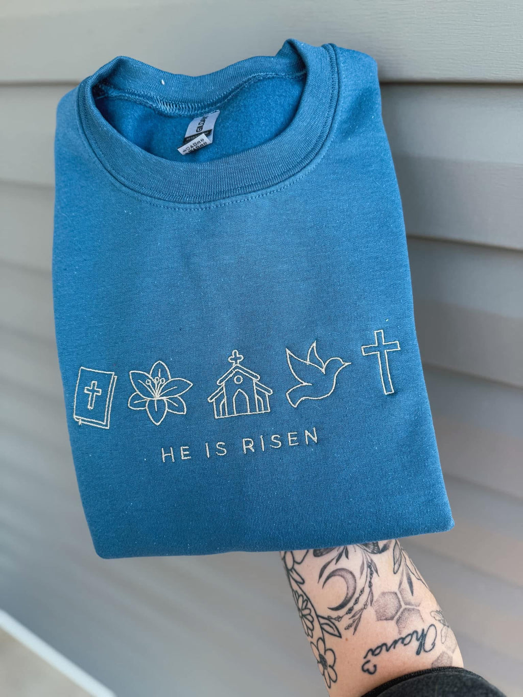 Embroidered He is Risen