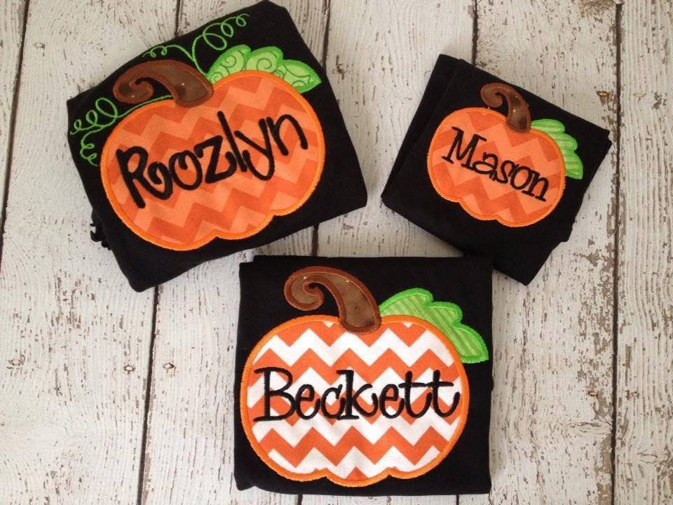 Pumpkin Embroidery