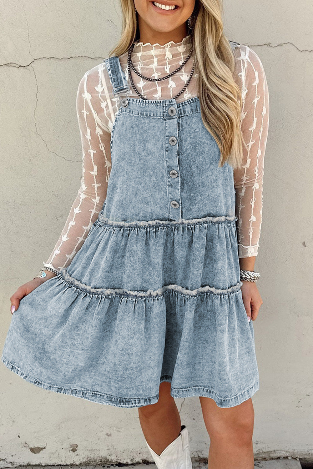 Light Wash Denim Dress FB