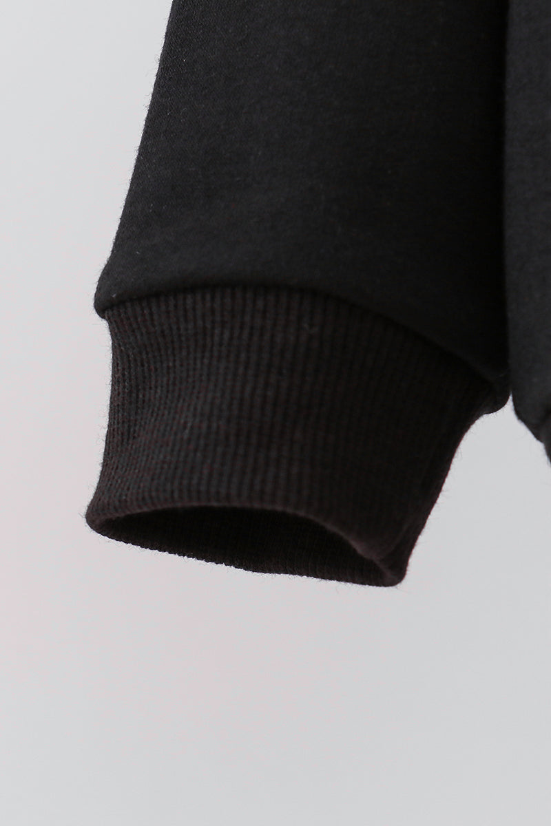 Black reindeer sequin mom&me sweatshirt