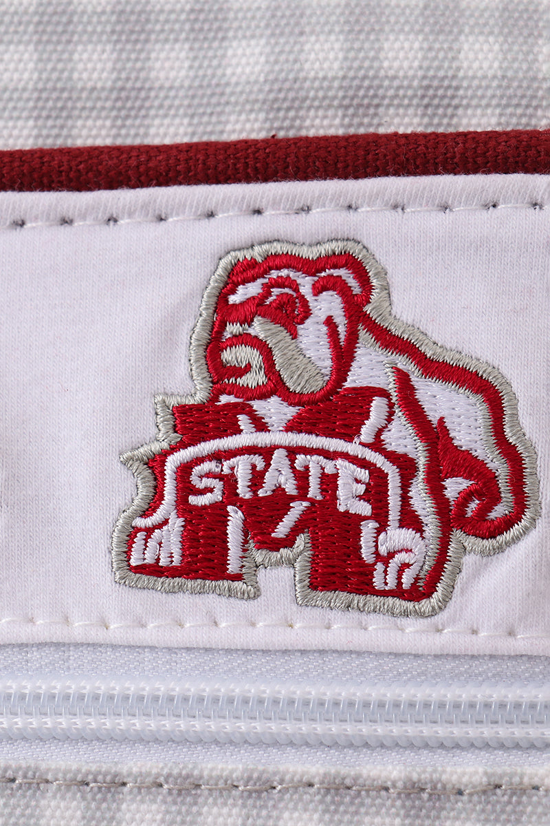 Mississippi state bulldogs embroidery girl backpack
