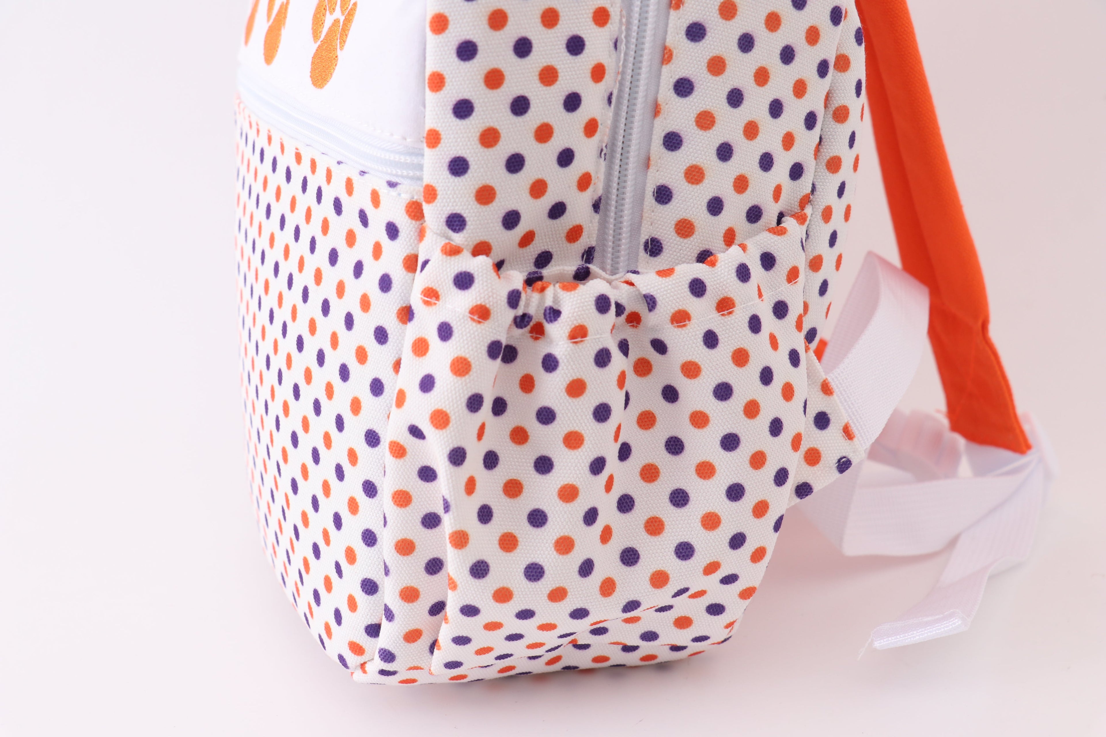 Clemson university embroidery boy backpack