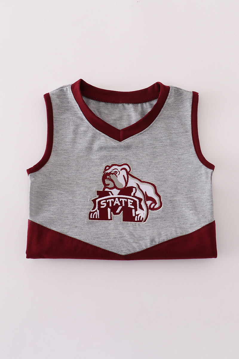 Mississippi embroidery skorts set