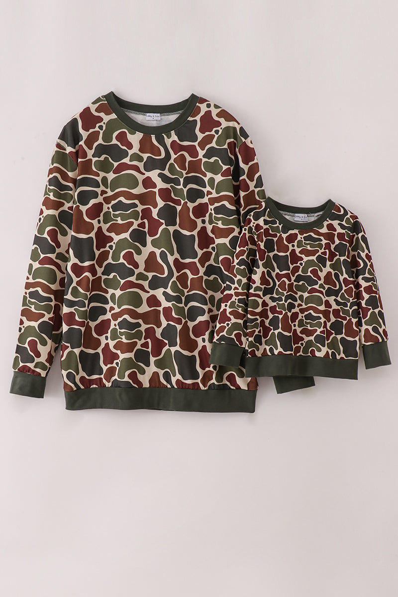 Camouflage dad&me sweatshirt