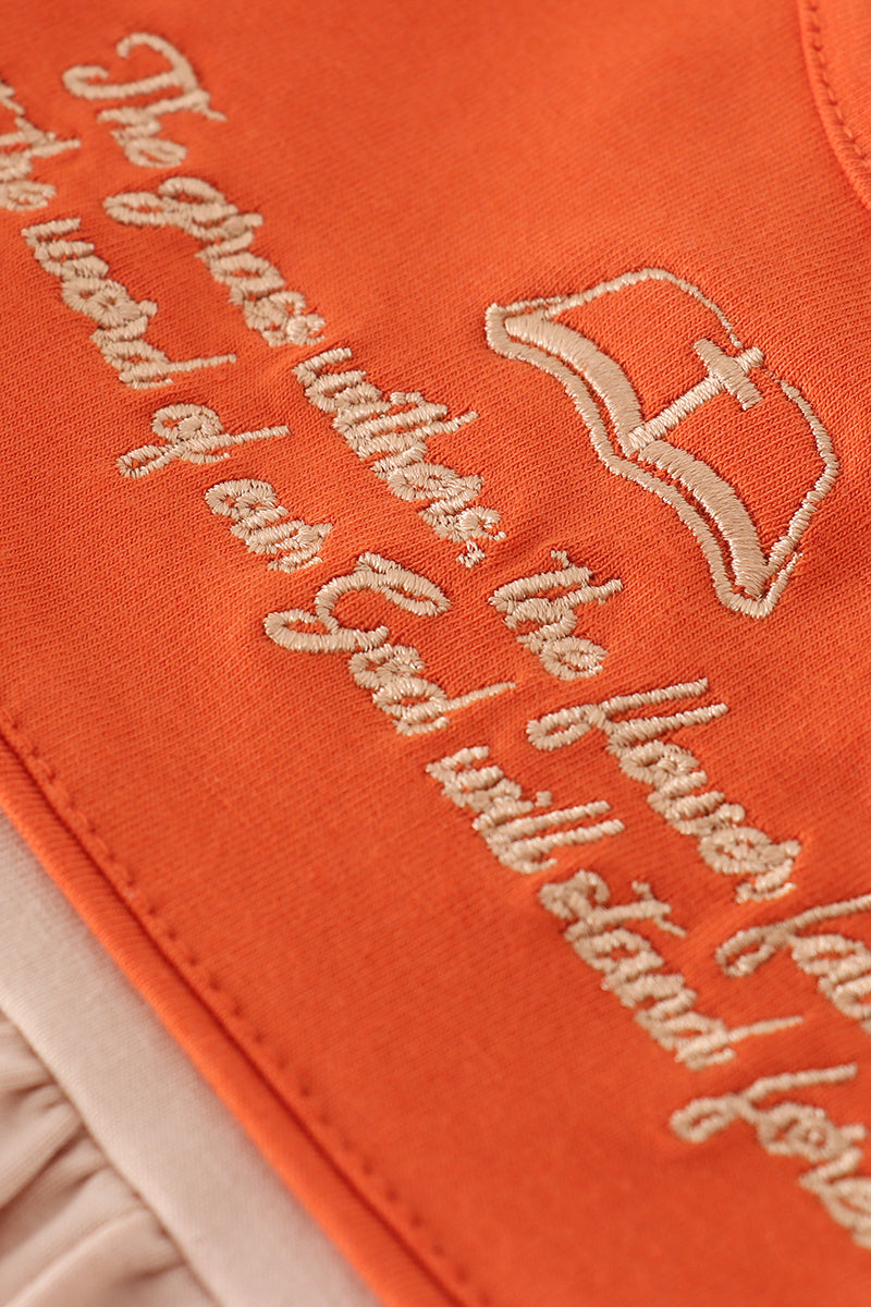 Rust isaiah embroidery bloomer set