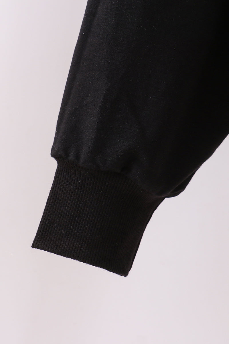 Black nutcracker embroidery mom &me top