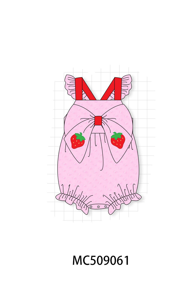 PO65 Pink strawberry swiss dot collection