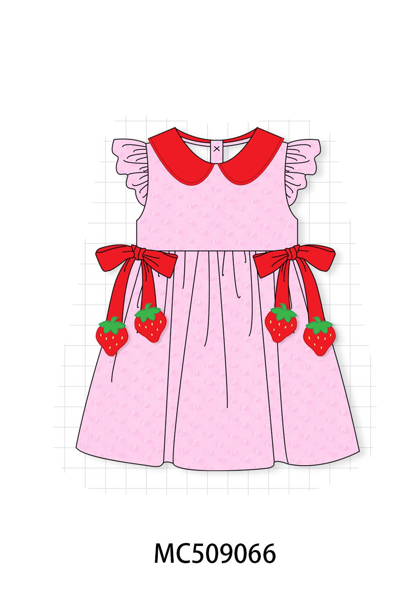 PO65 Pink strawberry swiss dot collection