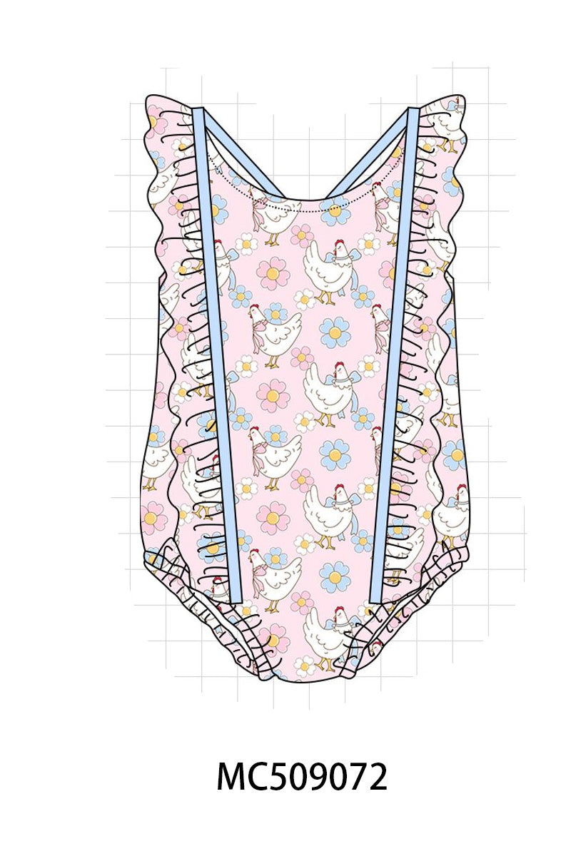 PO65 Pink chick floral print collection