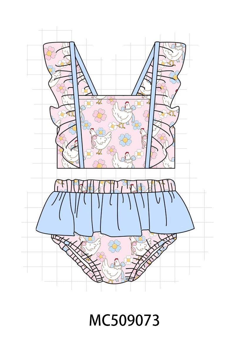 PO65 Pink chick floral print collection