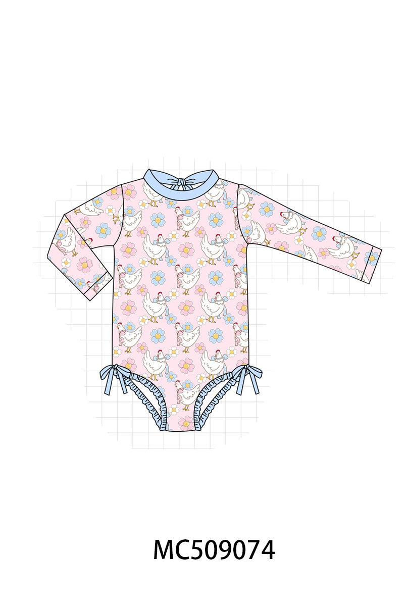 PO65 Pink chick floral print collection