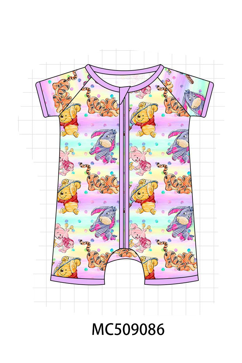 PO65 Purple character bamboo pajamas collection