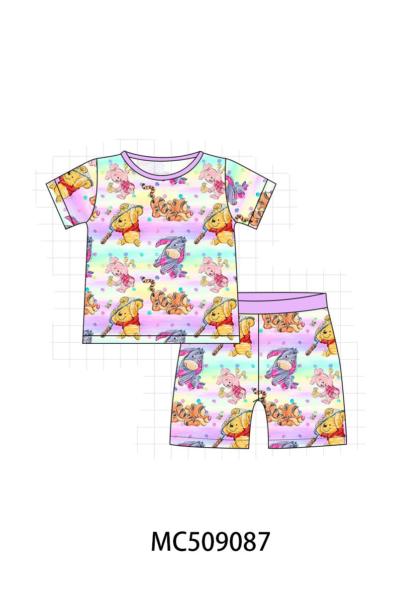 PO65 Purple character bamboo pajamas collection