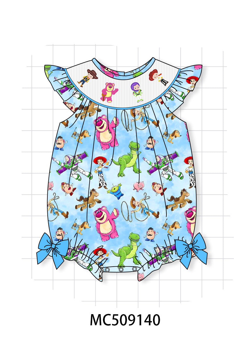 PO65 Blue character smocked collection