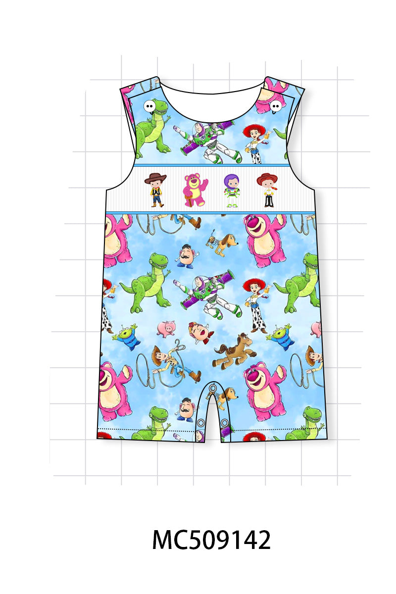 PO65 Blue character smocked collection